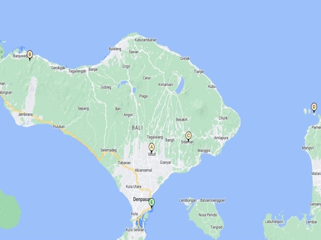 Ubud, Pemuteran, Sidemen, Gili Air & Sanur 